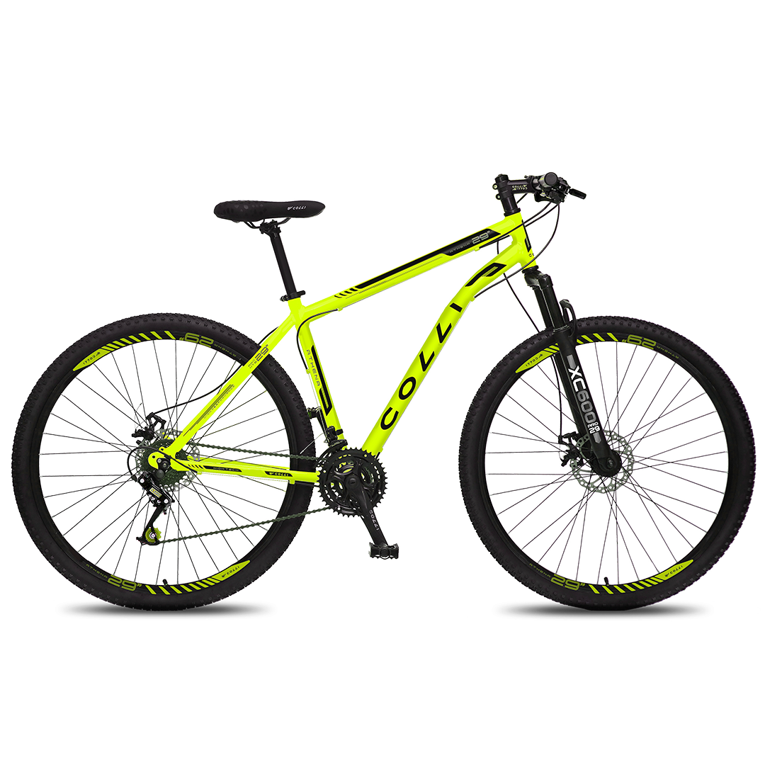 BICICLETA ATALANTA COLLI 
- ARO 29 
- Cuadro aluminio 17 
- 21 velocidades SHIMANO TURNEY 
- Freno a disco delantero y trasero 
- Suspensión delantera