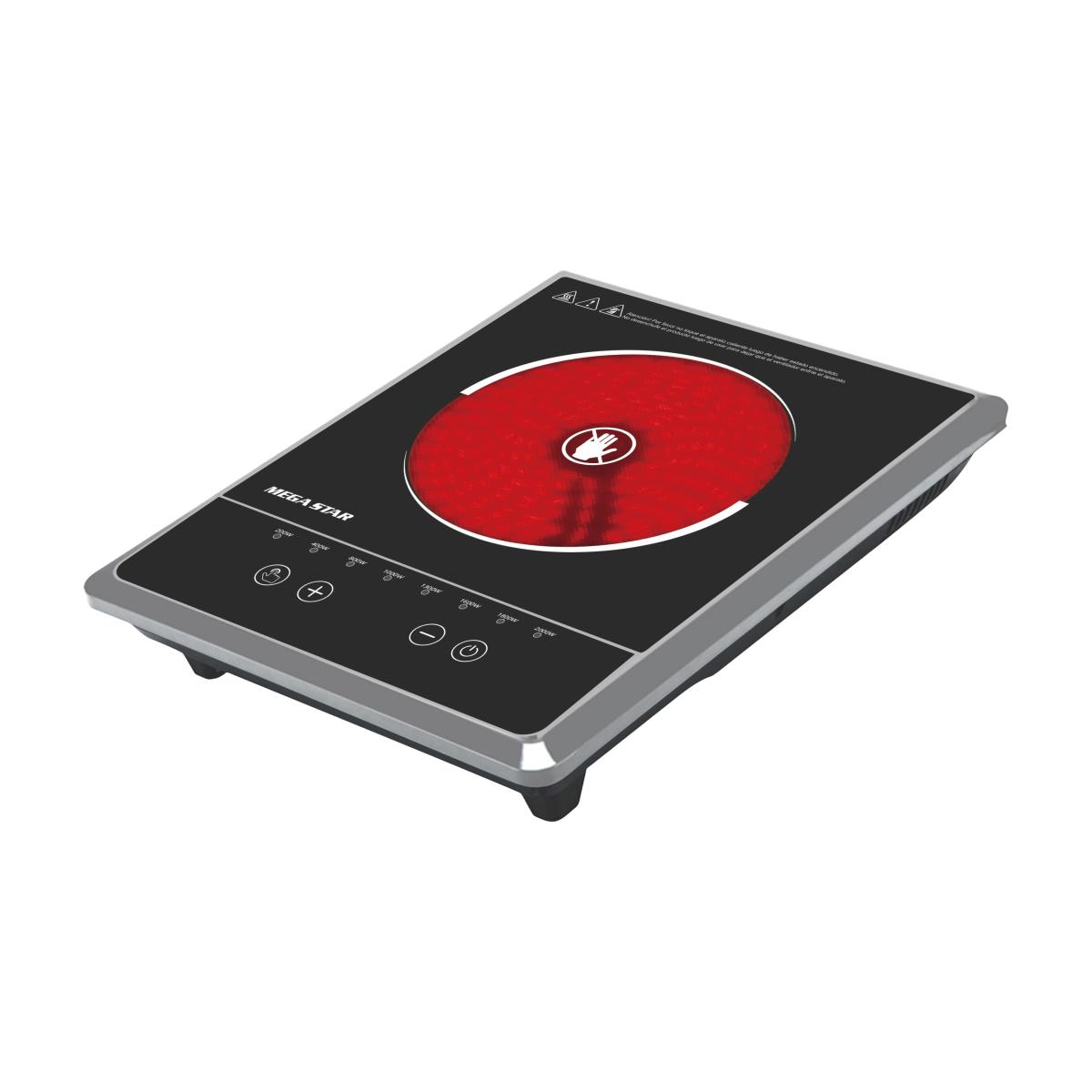 Apto para todo tipo de ollas
8 Niveles de cocción
Panel de control digital
Panel de cuarzo negro
Disipador de calor
Protección contra sobretensión y sobrecalentamiento
Voltaje: 220~240V 50/60Hz
Potencia: 2000W