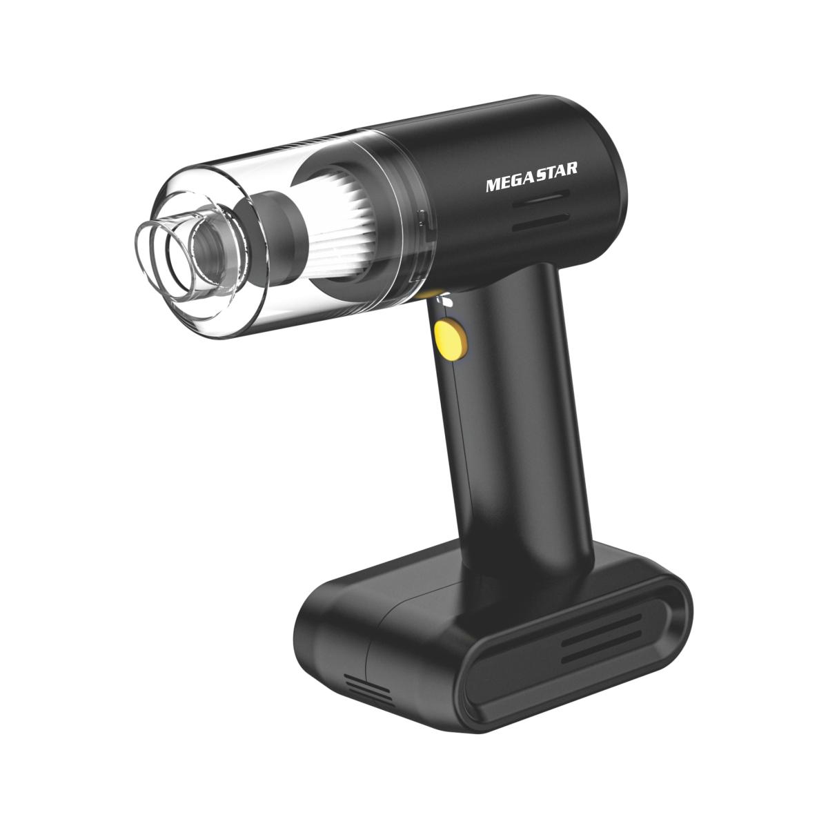 Aspira polvo y sopla
Inflado de neumáticos y juguetes
Linterna LED incorporada
Barómetro: pantalla digital
Succión: 6000PA
Potencia: 90W
DC 12V 8A
Bateria recargable 1800mAh 3,7V

Accesorios: 1 cepillo, 1 boquilla, larga, 3 boquillas de inflado, manguera de inflado, cable USB