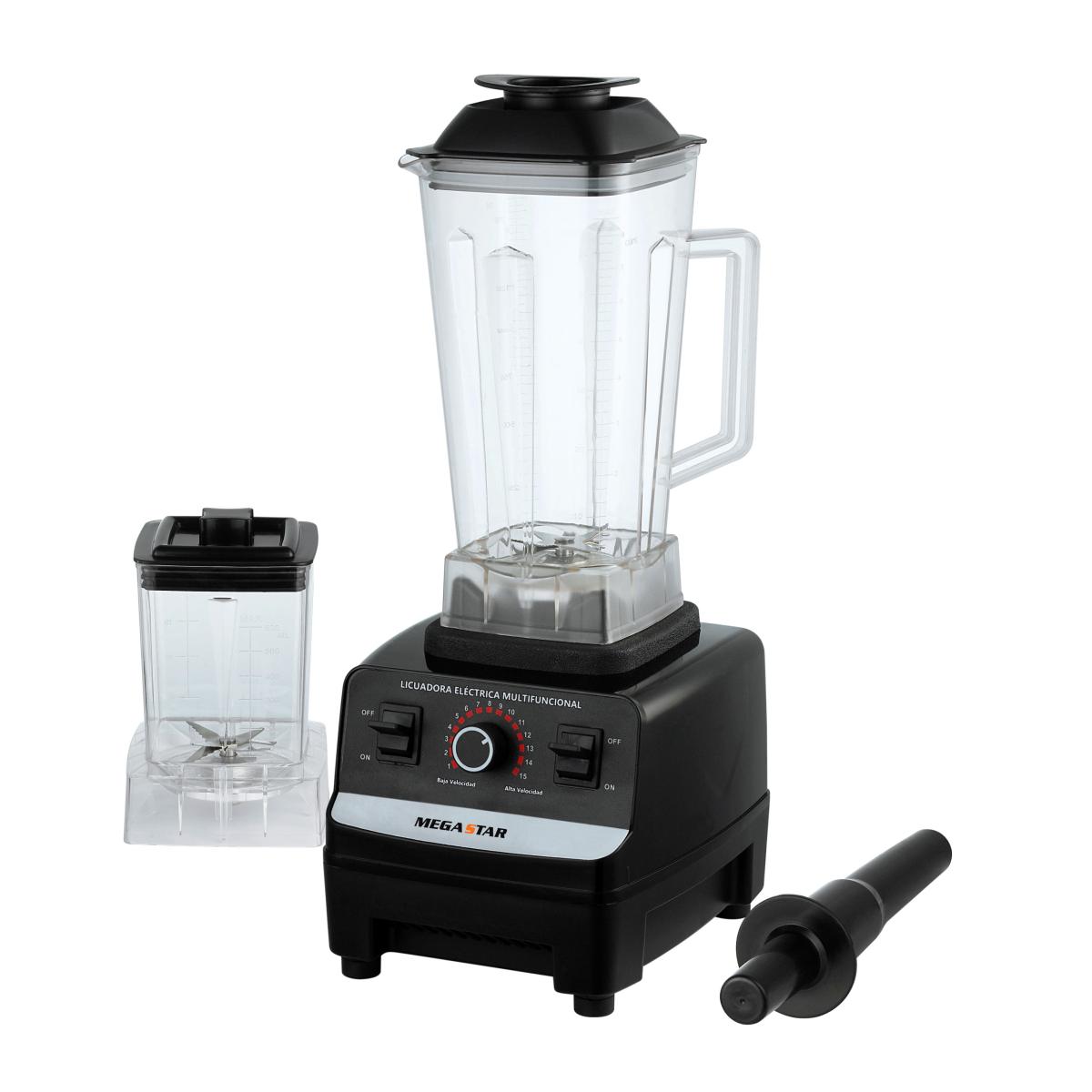 Capacidad: 2 litros
15 Velocidades + pulse
Triturador de 600ml + barra mezcladora
Ideal para jugos, batidos, salsas, moler granos, carne y triturar hielo
Motor de alta potencia: 800W
Voltaje: 220V 50/60Hz