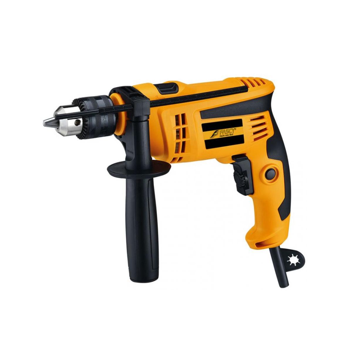 ¡Potente y versátil, ideal para perforar en materiales duros y blandos!

El taladro de impacto FASCY es una herramienta de uso profesional diseñado para perforaciones en hormigón, madera, metales, plástico. Indicado también para limpieza con cepillo metálico desarrollado para uso exclusivo de taladro y sierra copa. Posee carcasa nylon de alta resistencia contra golpes, empuñadura ergonómica, cómoda y manejable a la hora de trabajar que le permite realizar trabajos de forma rápida, sencilla y segura. Además, puede regular la velocidad de acuerdo al tipo de material a perforar y un selector de martillete para perforaciones de pared o concreto. Utilizado principalmente en carpintería, herrería, construcción y talleres en general. 

DATOS TECNICOS
- Mandril: 13MM 
- Voltaje: 220v 50/60hz 
- Potencia: 710W 
- Velocidad: 0-2600 rpm