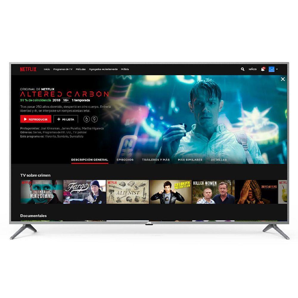 - Resolución de la pantalla 4K Ultra HD

- Pantalla LED de 58"

- Sintonizador digital integrado (ISDBT-T)

- Conectividad inalámbrica Wifi

- Interfaz: HDMI, USB y AV