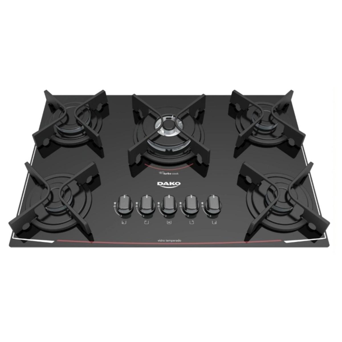 Anafe Dako Glass 1634 5 hornallas.
Combina diseño moderno y funcionalidad. Su superficie de vidrio templado no solo ofrece un aspecto elegante y fácil de limpiar, sino que también es resistente al calor y los impactos. Equipado con cinco hornallas, proporciona amplio espacio para cocinar múltiples platos simultáneamente. Las hornallas están diseñadas para un encendido rápido y eficiente, y su control de temperatura permite una cocción precisa. Ideal para quienes buscan estilo y rendimiento en la cocina.

Características:
- Encendido Eléctrico.
- Mesada de Vidrio Templado.
- Parrillas de Hierro fundido.
- 1 Quemador Triple llama de 33Kw.

Dimensiones:
- Ancho 685
- Alto 118
- Prof. 460mm.