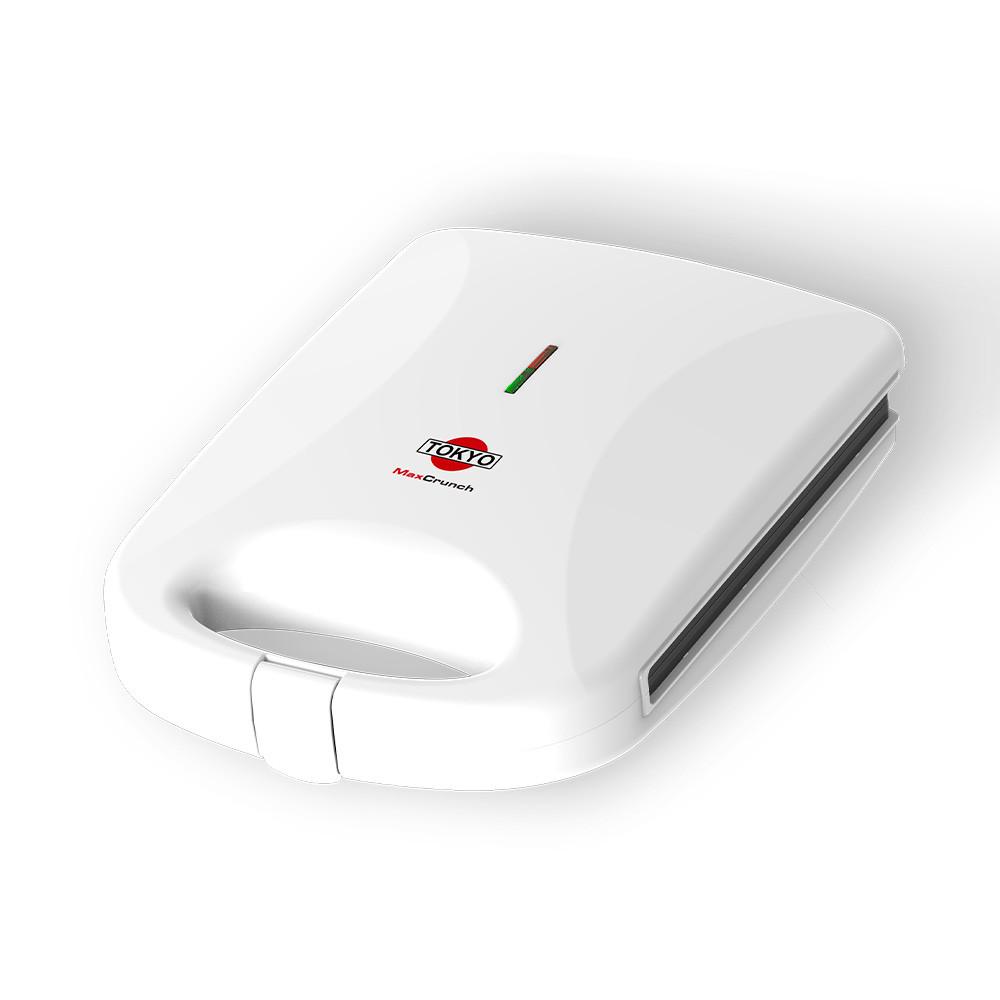 La Sandwichera Tokyo mod MAXCRUNCH es el producto ideal para tener en tu cocina, es compacto y prepara tus meriendas de manera rápida y eficaz.

Descripción
* Potencia 1200W.
* Para 4 panes.
* Luces indicadoras.
* Termostato automático.

Medidas del Packaging
ANCHO	11.5 CM
ALTO	36 CM
LARGO	27 CM
PESO	2150 GR