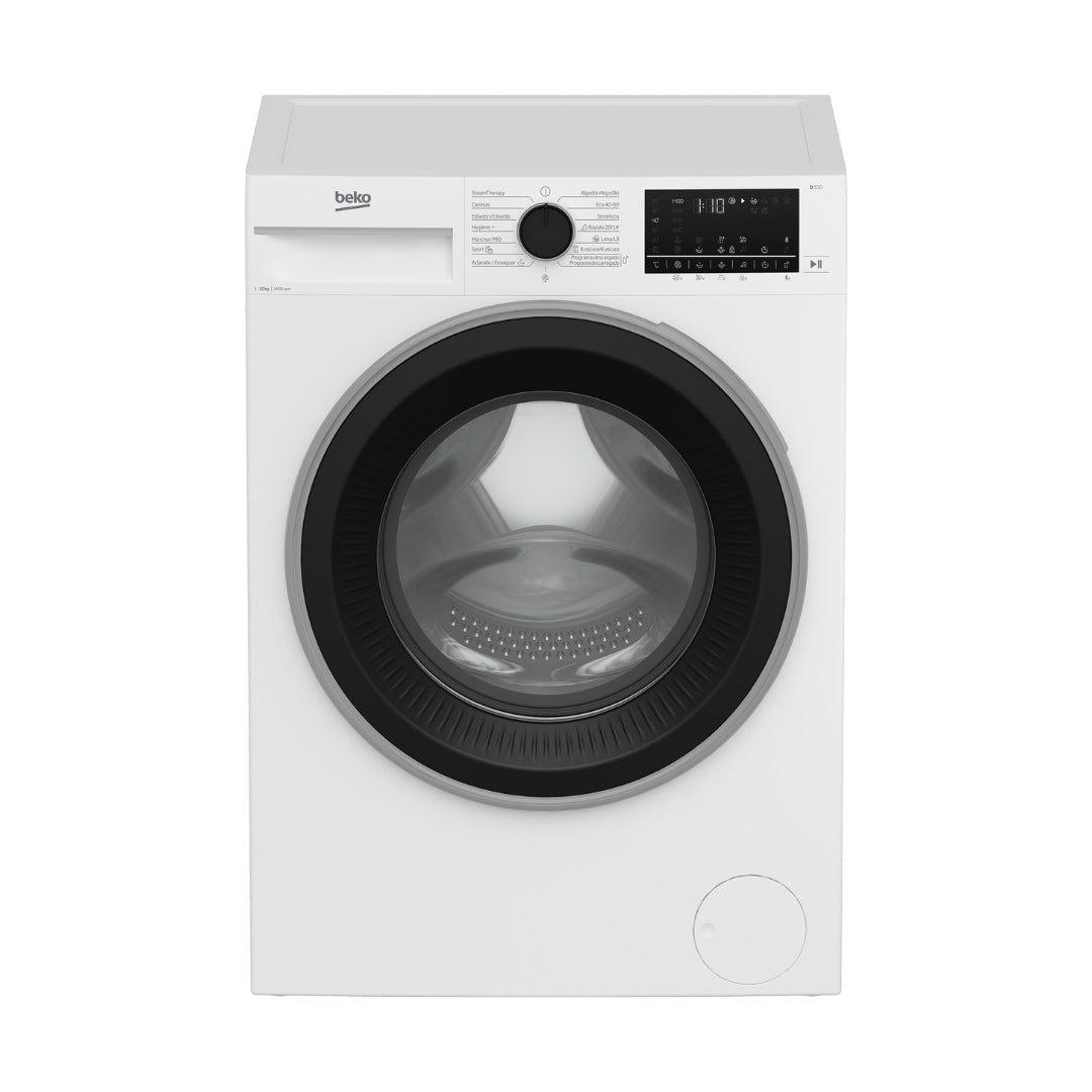 Descubre el lavarropas Beko B3WFT510415W de 10 kg, la opción perfecta para familias grandes. Con su amplia capacidad, puedes lavar grandes cargas de ropa de manera eficiente, ahorrando tiempo y energía. Este modelo cuenta con tecnología avanzada que asegura un lavado óptimo y el cuidado de tus prendas. Ofrece múltiples programas de lavado y funciones específicas para diferentes tejidos, garantizando resultados impecables. Su diseño moderno y panel intuitivo lo hacen fácil de usar. Disfruta de ropa limpia y fresca con Beko. ¡Transforma tu rutina de lavandería!

- BLUETOOTH: SI
- CANTIDAD DE PROGRAMAS: 15
- CAPACIDAD: 10 KG
- CARGA: FRONTAL
- CENTRIFUGA: SI
- COLOR: BLANCO
- MODELO: B3WFT510415W
- NIVEL DE RUIDO: 75 dBA (CENTRIFUGADO)
- PANTALLA: DIGITAL
- SISTEMA DE SEGURIDAD: BLOQUEO P/ NIÑOS
- TIPO DE MOTOR: PRO SMART INVERTER
- VOLTAJE: 220 - 240