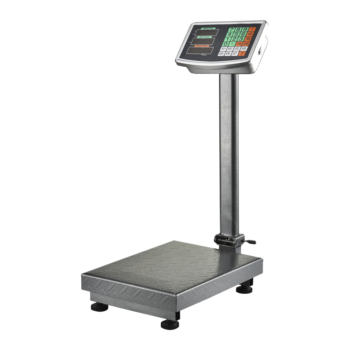 Potencia tu negocio con la balanza electrónica de alta capacidad, soportando hasta 150 kg. Con su graduación de 50g, obtendrás mediciones precisas en cada operación. El cómputo de precio y el display LED te brindarán cálculos exactos y una lectura clara. Además, su función TARA, memorias para 7 funciones y apagado automático ofrecen comodidad y eficiencia. Con sensor de sobrecarga, batería recargable y adaptabilidad de voltaje, esta balanza electrónica garantiza seguridad y autonomía. Maximiza tu negocio con esta poderosa herramienta de alto rendimiento.

CARASTERÍSTICAS
- Cómputo de precio
- Display LED
- Soporta hasta 150 Kg
- Graduación 50g
- Memorias para 7 funciones
- Apagado automático
- Sistema con decimales
- Función TARA
- Sensor de sobrecarga
- Batería recargable
- Voltaje: AC 110~220V 50/60Hz
- DC: 4V 4A