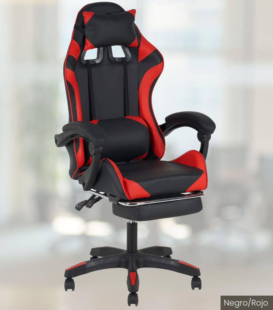 - Carcasa ergonómica del asiento con curvatura.
- Soporte lumbar firme.
- Espuma de firmeza media.
- Respaldo reclinable hasta 145° y reposapiés extensible.
- Tapizado en piel sintética resistente.
- Orificios de Ventilación.
- Reposabrazos de enlace que se ajustan junto con el respaldo al reclinarse.
- Soporta hasta 120kg.