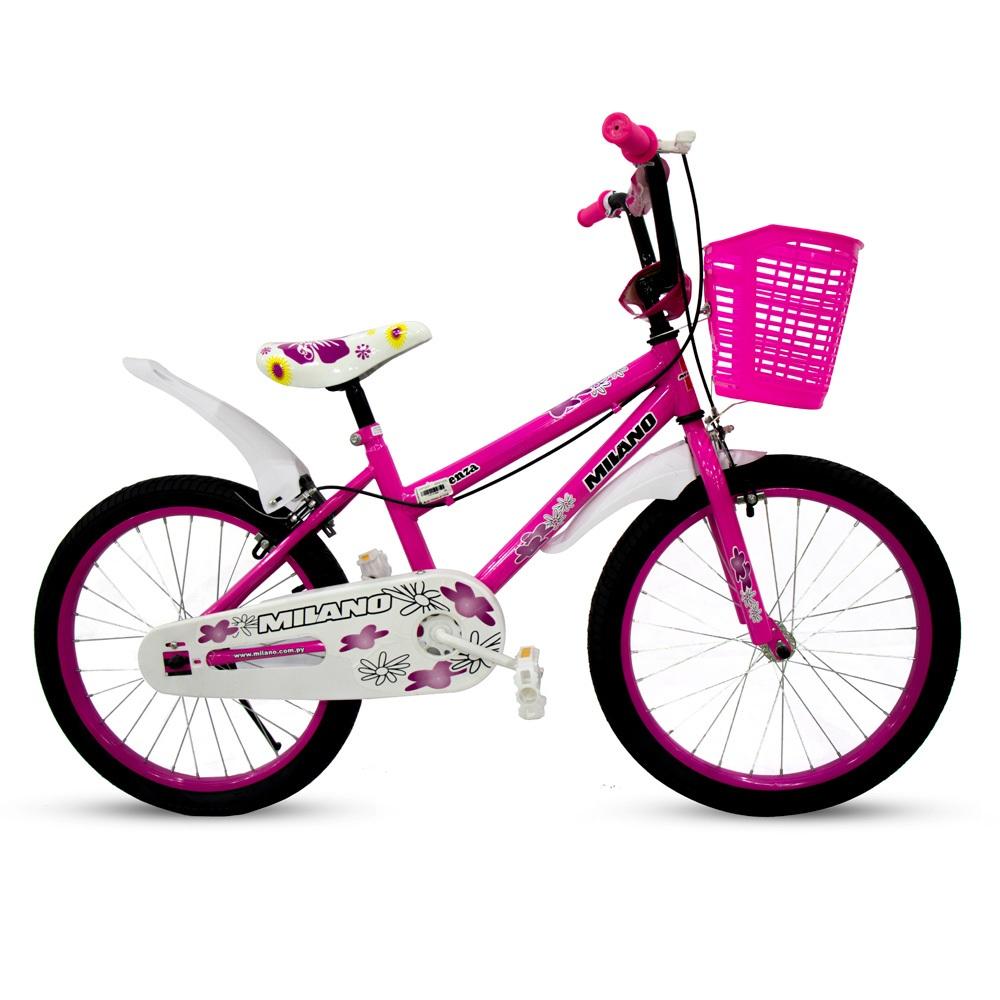 Marca: MILANO
Tipo de Bicicleta: INFANTIL
Aro: 20”
Tipo de Producto: BICICLETA
Modelo: FIORENZA
Color: FUCSIA
Cubiertas: TODO TERRENO (20” X 2.125)
Frenos: U-BRAKE
Material de Cuadro: ALEACIÓN
Cuadro: CUADRO BAJO - DAMA
Suspensión: RIGIDA
Tipo de suspensión: RIGIDA