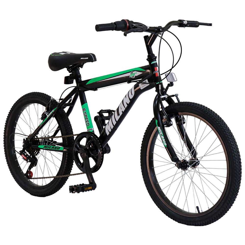 - Marca: MILANO
- Tipo de Bicicleta: MTB
- Aro: 20"
- Tipo de Producto: BICICLETA
- Modelo: ACTION
- Color: NEGRO
- Cubiertas: TODO TERRENO (24" X 2.125)
- Frenos: V-BRAKE
- Material del Cuadro: ALEACIÓN
- Cuadro: CUADRO INTERMEDIO - UNISEX
- Suspensión: RIGIDA