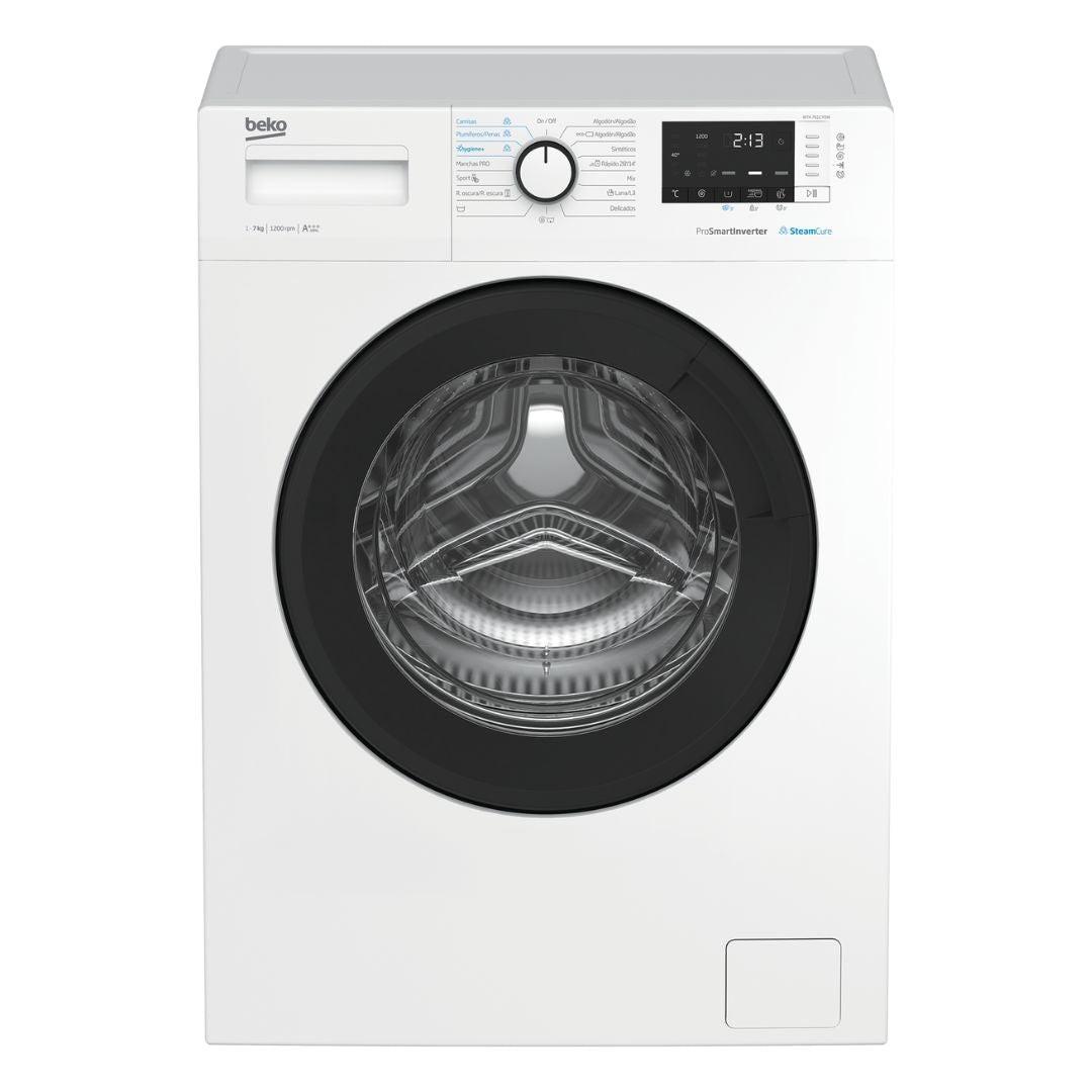 El lavarropas Beko WTA7612XSWR 7kg es una opción ideal para hogares medianos, combinando eficiencia y tecnología avanzada. Con capacidad para 7 kg, ofrece múltiples programas de lavado, incluyendo rápido y delicado, adaptándose a diversas necesidades. Su clasificación energética garantiza un bajo consumo, lo que se traduce en ahorro. Con un diseño moderno y elegante, este lavarropas es perfecto para quienes buscan comodidad, resultados impecables y eficiencia en cada lavado.

ALTO: 84 CM
ANCHO: 60 CM
BLOQUEO PARA NINOS: SI
CAPACIDAD: 7 KG
COLOR: BLANCO
FUNCION DE VAPOR: SI
PANEL DE CONTROL: DIGITAL
PROGRAMA DE LAVADO: 15
VELOCIDAD: 1200 RPM
VOLTAJE: 230 V