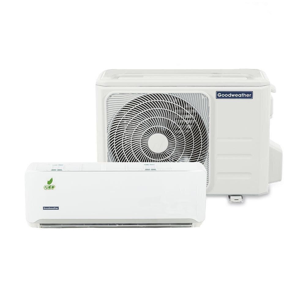 El aire acondicionado Goodweather GW-24FO de 24,000 BTU con refrigerante ecológico R410A es la solución perfecta para mantener un ambiente cómodo en tu hogar o negocio. Equipado con tecnología avanzada, este equipo split garantiza un enfriamiento y calefacción eficientes durante todo el año. Ofrece funciones como deshumidificación, temporizador programable y modo sleep para un confort total. Su operación silenciosa y diseño moderno se complementan con un control remoto que facilita su uso, optimizando la eficiencia energética. Para solicitar la instalación del aire acondicionado (servicio con costo adicional), le recomendamos comunicarse con nuestro Centro de Atención al Cliente al 021 288 3000 para coordinar la gestión. El producto incluye un kit de instalación con tubos de cobre de hasta 3 metros. Estimado cliente, le recordamos que, para mantener la garantía de su producto, es indispensable utilizar los servicios de instalación y asistencia de nuestra red nacional de Servicios Técnicos Autorizados.

CAPACIDAD: 24,000 BTU
COLOR: BLANCO
CONSUMO: EFICIENTE Y DE BAJO CONSUMO
CONTROL: CONTROL REMOTO INALÁMBRICO
FILTRO DE AIRE DESMONTABLE: LAVABLE Y REUTILIZABLE
FLUJO DE AIRE: DIRECCIÓN AUTOMÁTICA AJUSTABLE
FUNCIONES: ENFRIAR, CALENTAR, DESHUMIDIFICAR
FUNCIONES ADICIONALES: MODO SLEEP, TEMPORIZADOR
INSTALACION: MURAL
NIVELES DE VELOCIDAD: MÚLTIPLES AJUSTES DE VELOCIDAD
POTENCIA: 24.000 BTU
TIPO: SPLIT
TIPO DE REFRIGERANTE: R410A
VOLTAJE: 220-240V / 50HZ