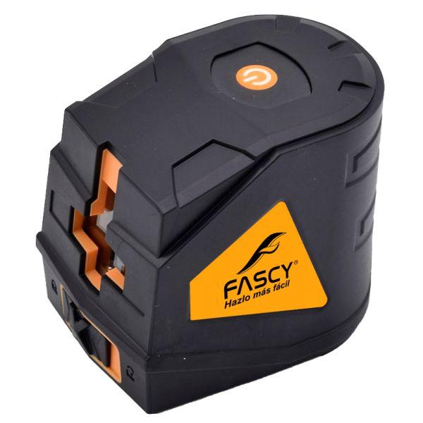 FASCY es una marca paraguaya reconocida por su amplia variedad de máquinas y herramientas, que abarca desde herramientas manuales y máquinas eléctricas a batería hasta equipos de construcción. Comprometidos constantemente con la innovación y la satisfacción del cliente, ofreciendo una garantía escrita de un año, así como soporte técnico y repuestos originales.rn

El nivel láser Fascy de 2 líneas en color verde es una herramienta diseñada para facilitar tareas de nivelación y alineación en una amplia variedad de aplicaciones. Con líneas visibles en plano horizontal y vertical, este equipo es ideal para trabajos de construcción, instalación de mobiliario, colocación de azulejos, decoración de interiores, entre otros.

Datos técnicos:
- Alimentación: 2 pilas AA de 1,5 voltios
- Nivelación automática: más/menos 3 grados
- Precisión: más/menos 1,5 milímetros por cada 5 metros
- Protección: IP54