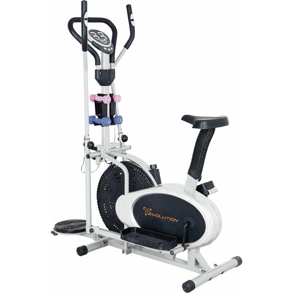 Con la bicicleta elíptica puedes trabajar casi todos los músculos del cuerpo, en la parte superior se ejercitan los bíceps, pecho, hombros y tríceps, y en la parte inferior, piernas y glúteos. Además, al realizar ejercicios en esta maquinaria podrás mantener un buen estado físico y también en caso de lesiones, podrás recuperarte más rápido debido a su bajo impacto en las articulaciones.

Descripción
* Panel digital que indica velocidad, tiempo, distancia, calorías, frecuencia cardiaca, odómetro.
* Peso máximo del usuario 130 kg.
* Incluye mancuernas de 2 y 3 kg.
* Hand grip integrado al manubrio.
* Manubrio y asiento regulable.
* Niveles de intensidad sin fin.
* Peso del producto 36 kg.
* Uso residencial.

MEDIDAS DEL PRODUCTO
* Alto 80 cm.
* Ancho 55 cm.
* Profundidad 114 cm.