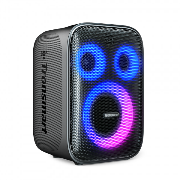 El Tronsmart Halo 200 es un parlante de fiesta potente y versátil, diseñado para ofrecer una experiencia de sonido envolvente y una iluminación dinámica. Ideal para reuniones, eventos al aire libre y sesiones de karaoke.

Características principales:

Sistema de sonido de 3 vías con transductores cuádruples para un sonido expansivo y sin distorsiones.

Tecnología SoundPulse™ para mejorar la claridad del audio y los graves.

Cinco modos de iluminación LED que se sincronizan con la música.

Emparejamiento estéreo inalámbrico (TWS) y sincronización de audio en más de 100 parlantes mediante TuneConn™.

Ecualizador y control de luces personalizables a través de la aplicación Tronsmart.

Entrada para micrófono y guitarra, con control de volumen independiente.

Función de power bank con puerto USB-A para cargar dispositivos móviles.

Potencia de salida: 120W
Conectividad: Bluetooth 5.3, Aux-in, USB, microSD
Autonomía de batería: Hasta 18 horas (volumen al 50%) / Hasta 10 horas (karaoke al 60%)
Resistencia al agua: IPX4 (resistente a salpicaduras)
Compatibilidad: Smartphones, tablets, laptops, micrófonos y guitarras con entrada de 3.5 mm
Dimensiones y peso: 266 x 282 x 386 mm | 6.1 kg
Incluye: Parlante Halo 200, 2 micrófonos inalámbricos, cable de audio de 3.5 mm, cable de alimentación AC, manual de usuario, tarjeta SoundPulse®, tarjeta de garantía.
Ideal para: Fiestas, eventos al aire libre, sesiones de karaoke, uso en exteriores.