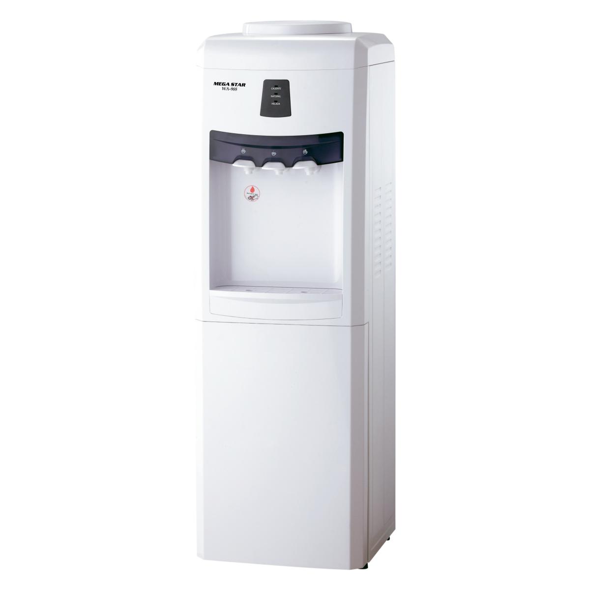 Descubre la comodidad y la versatilidad de nuestro bebedero con refrigeración por compresor. Disfruta de bebidas frías, calientes o a temperatura ambiente con solo un toque. Con su sistema de 3 temperaturas, podrás elegir la opción que mejor se adapte a tus preferencias. Con voltaje de 220V, se ajusta fácilmente a la mayoría de las tomas de corriente. Refréscate, hidrátate o disfruta de tus bebidas preferidas a la temperatura ideal con nuestro confiable bebedero. ¡Simplifica tu vida y disfruta de bebidas refrescantes en cualquier momento!


CARACTERÍSTICAS

- 3 Temperaturas: frio, caliente y natural
- Refrigeración por compresor
- Capacidad / Temperatura / Potencia:
- Agua fría: 2.0L / (<10°C) / 85W
- Agua caliente: 5.0L / (>90°C) / 500W
- Voltaje: 220V 50/60Hz
- Gas refrigerante: R134a