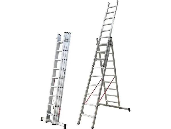 La escalera articulada VCP EA-143 (VCH000273) combina diseño robusto, practicidad y seguridad. Fabricada con aluminio normalizado de alta calidad, está pensada para brindar máxima versatilidad en tareas profesionales o del hogar. Gracias a su sistema articulado, puede utilizarse como escalera recta, tipo tijera o como andamio.

Sus peldaños planos rectangulares, zapatas antideslizantes y parantes livianos aseguran firmeza y estabilidad en todo momento. Soporta hasta 150 kg y puede extenderse hasta 3,71 metros, plegándose fácilmente para guardarse en espacios reducidos.

- Marca	VCP
- Modelo	VCH000273 (EA - 143)
- Material	Aluminio normalizado
- Configuración	4 x 3 peldaños
- Medida cerrada	1.03 m
- Medida extendida	3.71 m
- Medida en tijera	1.82 m
- Altura como andamio	1.06 m
- Ancho	37 cm
- Peso	11.10 kg
- Capacidad máxima	150 kg
- Características adicionales	Peldaños planos rectangulares
- Superficie de apoyo antideslizante
- Zapatas con goma antideslizante
- Parantes sólidos y livianos