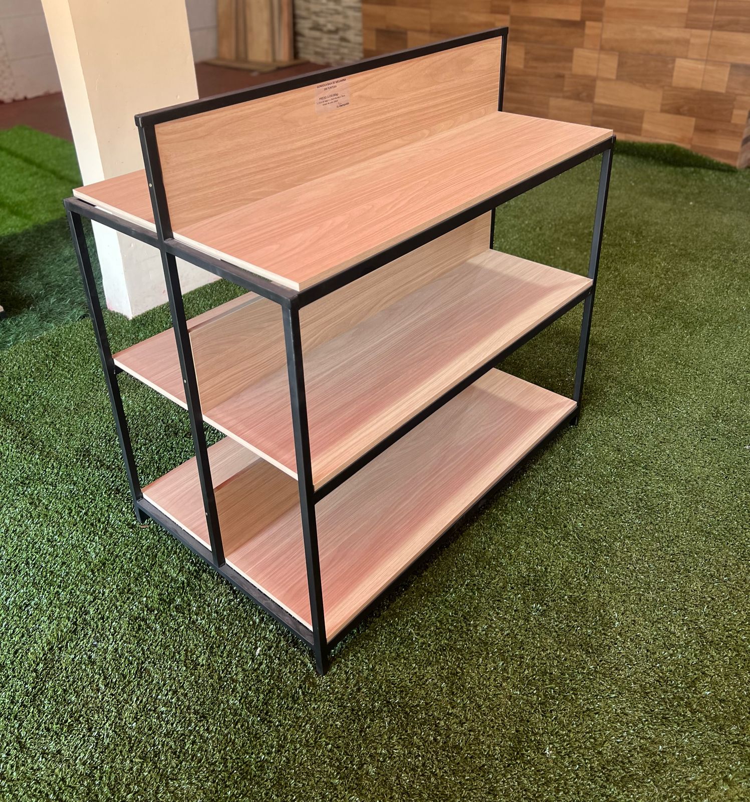 Gondola baja sin puntera en melamina